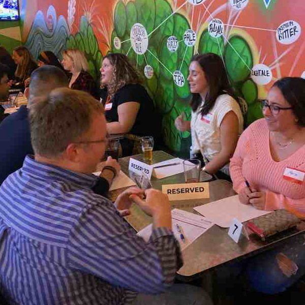 Las Vegas attendees of speed dating in Nevada enjoying the event!